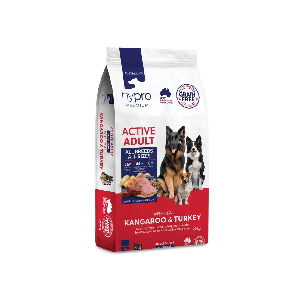 Hypro Premium Grain Free Kangaroo & Turkey Active Adult