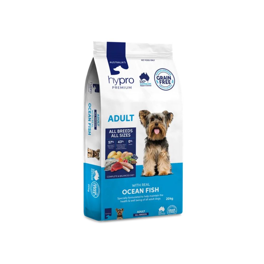 Hypro Premium Ocean Fish Dog Food 20kg Bag