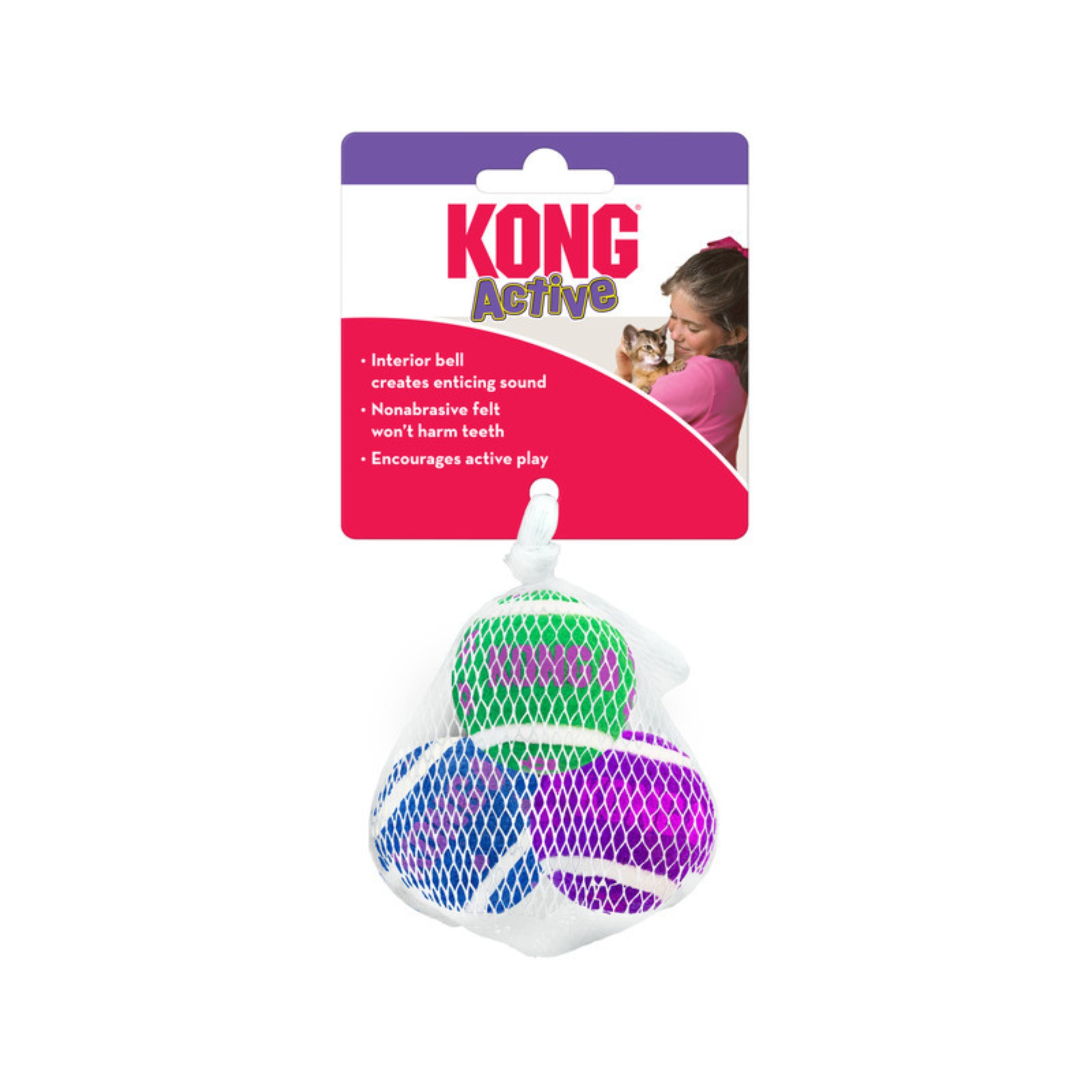 Interactive Cat Toy: KONG Tennis Balls