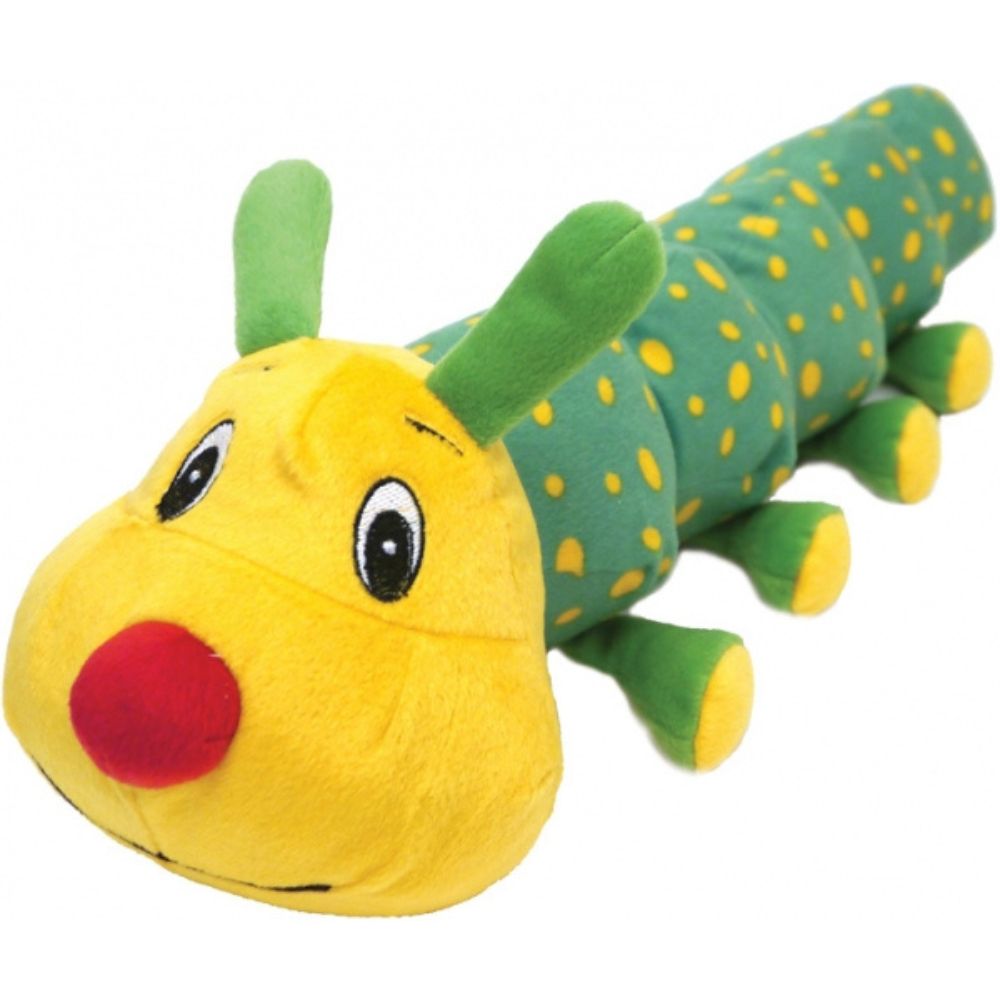 Rosewood Colin Caterpillar Dog Toy - Close-up of Face