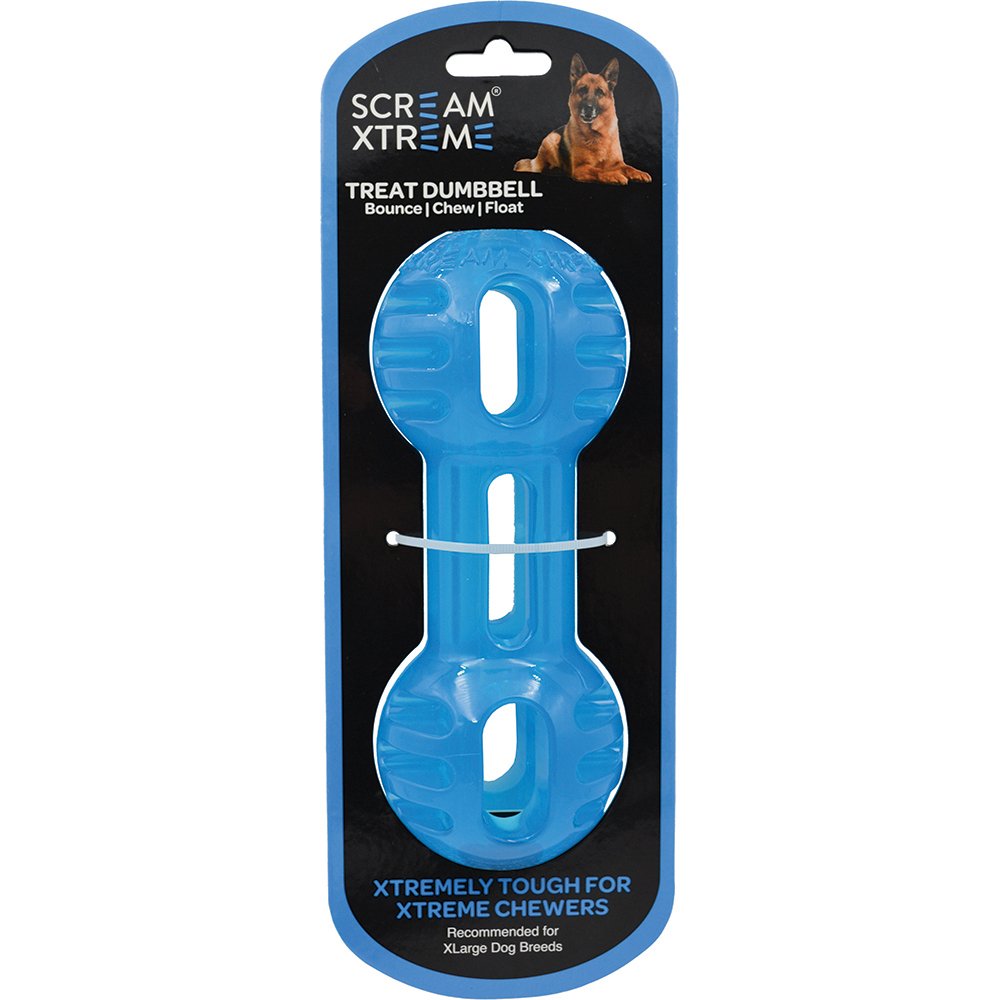 Treat Dumbbell, Tough Chew Toy for Dogs