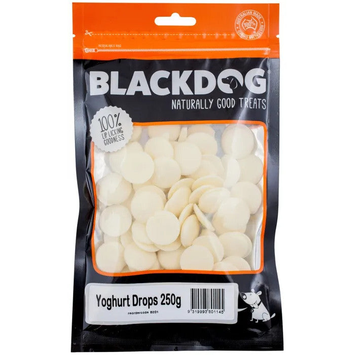 Blackdog Yoghurt Drops, Naturally Good Dog Treats 250g