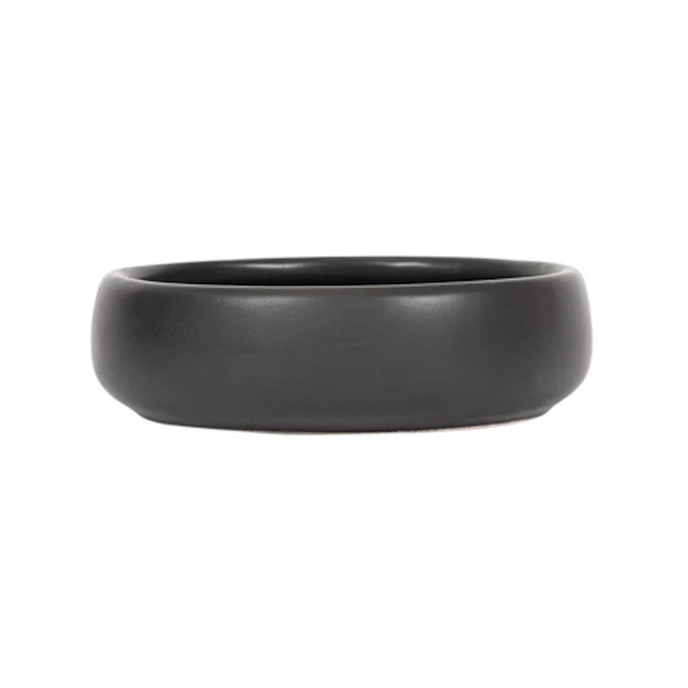 Mog and Bone Designer Ceramic Cat Bowl Black