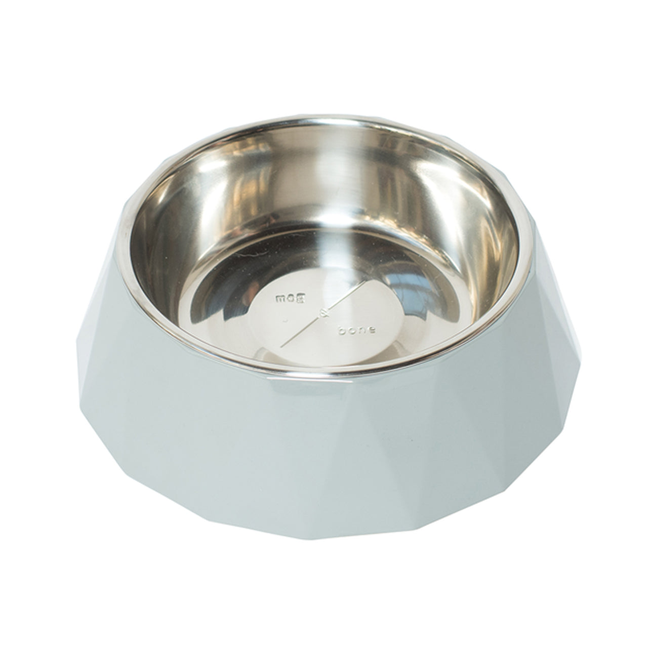 Mog and Bone Designer Melamine Cat Bowl Cool Grey