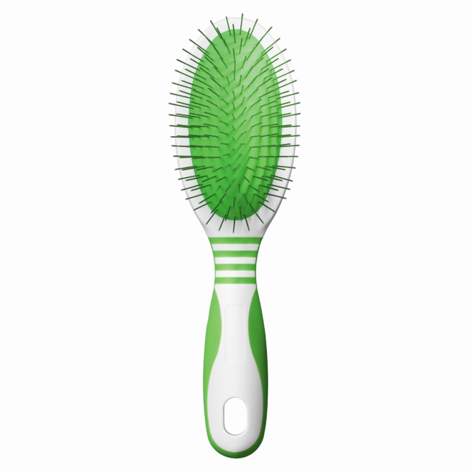 The Andis Large Pin Brush's lightweight housing and flex cushioning feature, make grooming effortless.