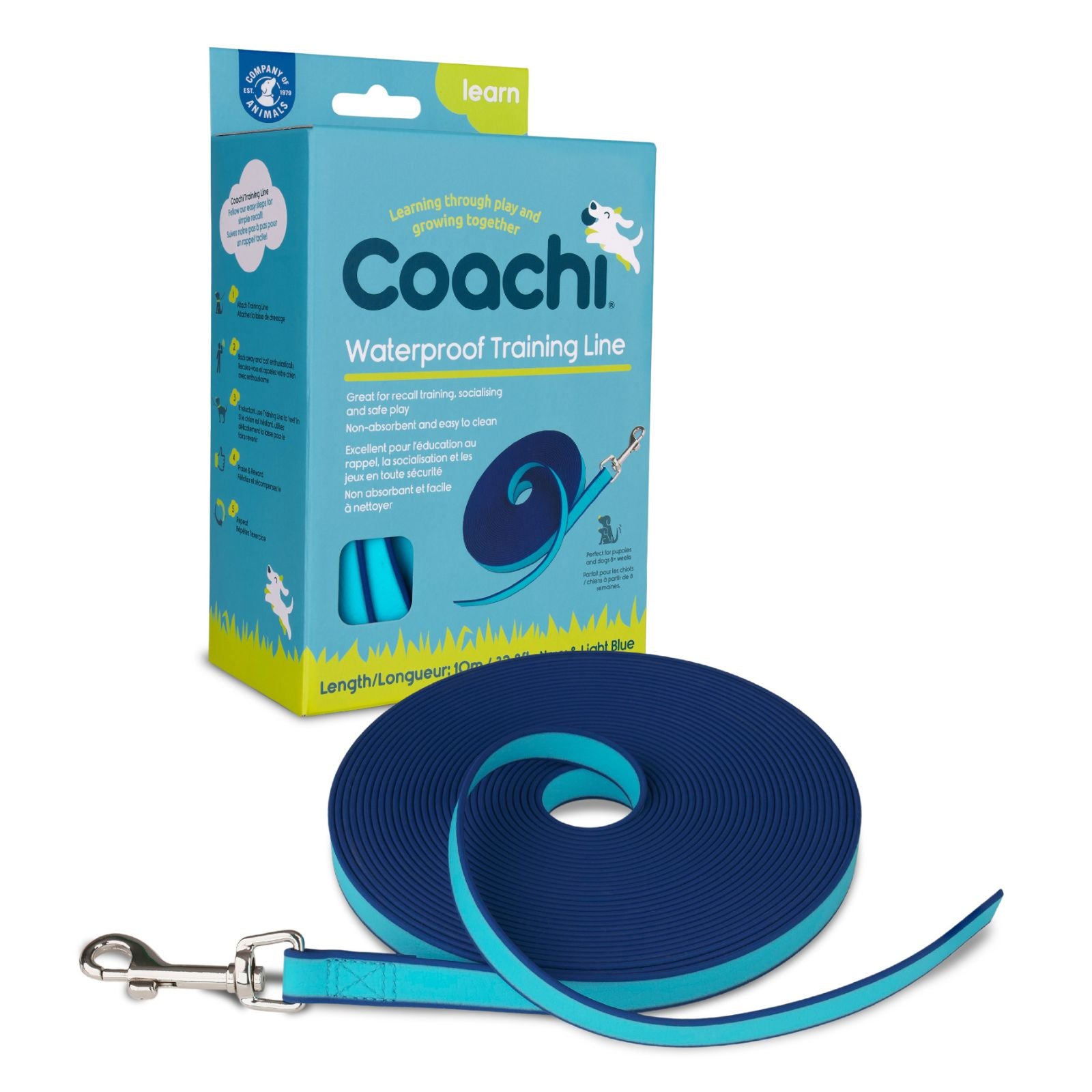 Coachi Waterproof Recall Training Lead for Dogs - 10m