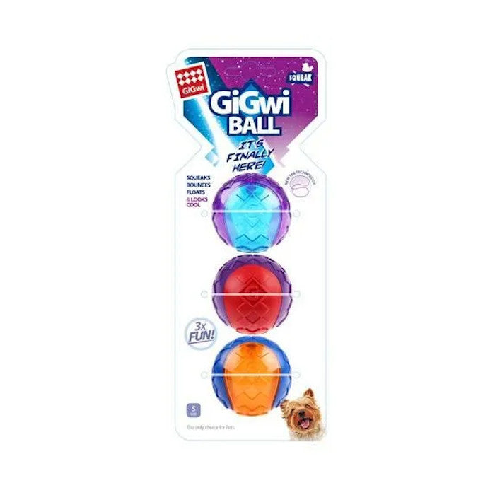 GiGwi Ball The Perfect Outdoor Dog Toy - Small (3 Pack)