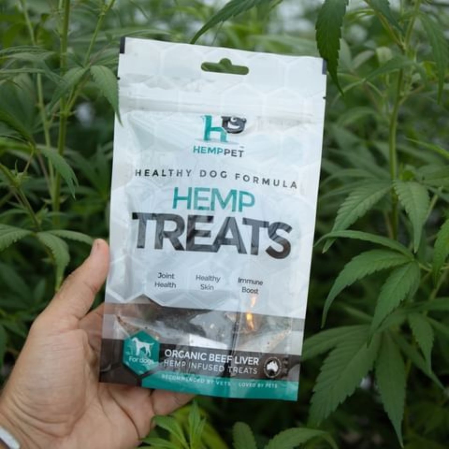 HEMP PET Infused Organic Beef Liver Treats for Dogs. Recommended by Vets