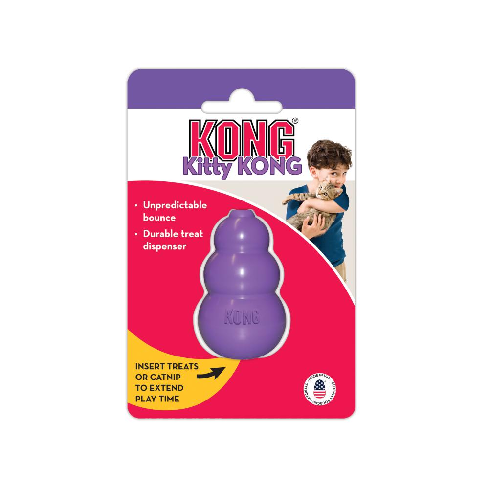 KONG - Kitty KONG Treat Dispensing Cat Toy - Retail Pack.