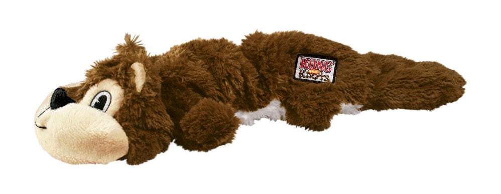 KONG Scrunch Knots Squirrel - Plush Dog Toy