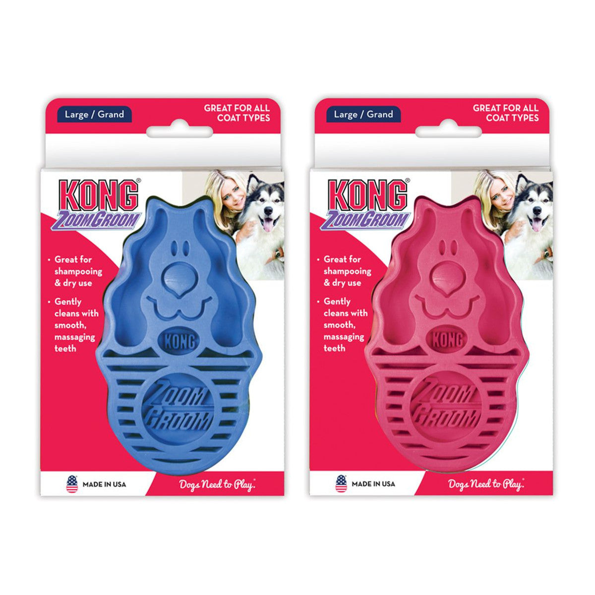 KONG ZoomGroom Brush - Retail Pack
