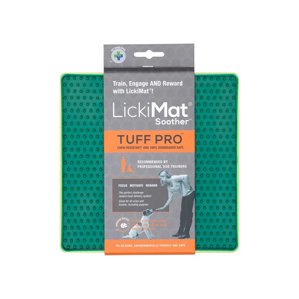 LickiMat Soother Tuff Pro Green - LickiMat Australia