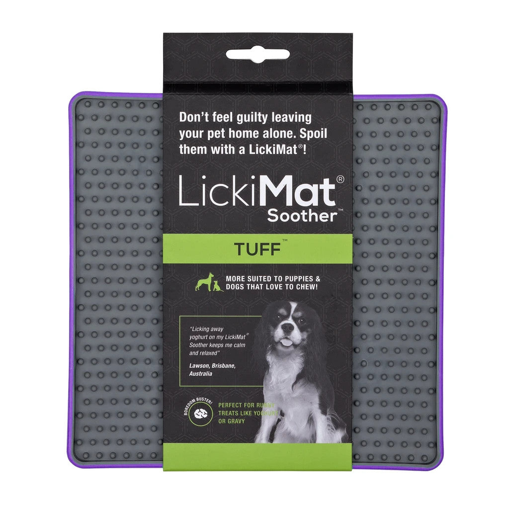 LickiMat Soother Tuff Boredom Buster for Dogs - Purple