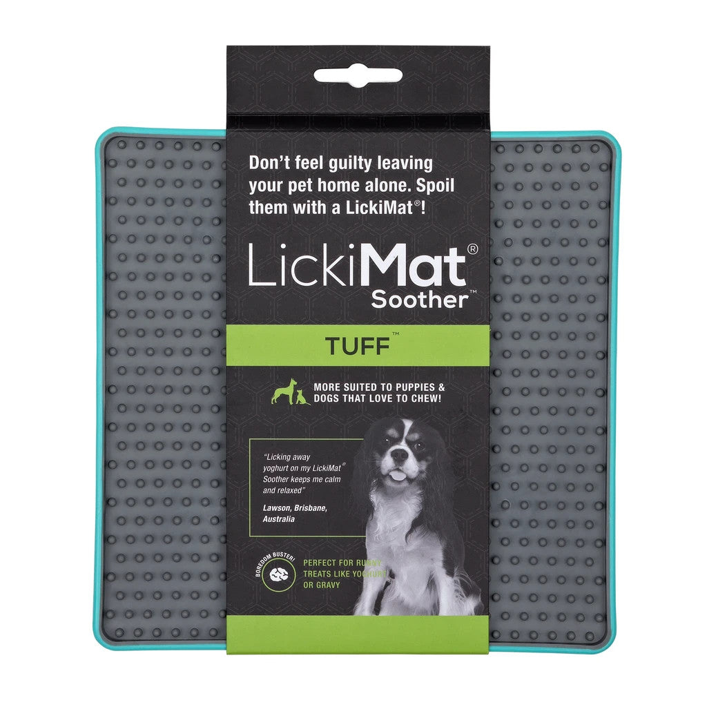 LickiMat Soother Tuff Boredom Buster for Dogs - Turquoise