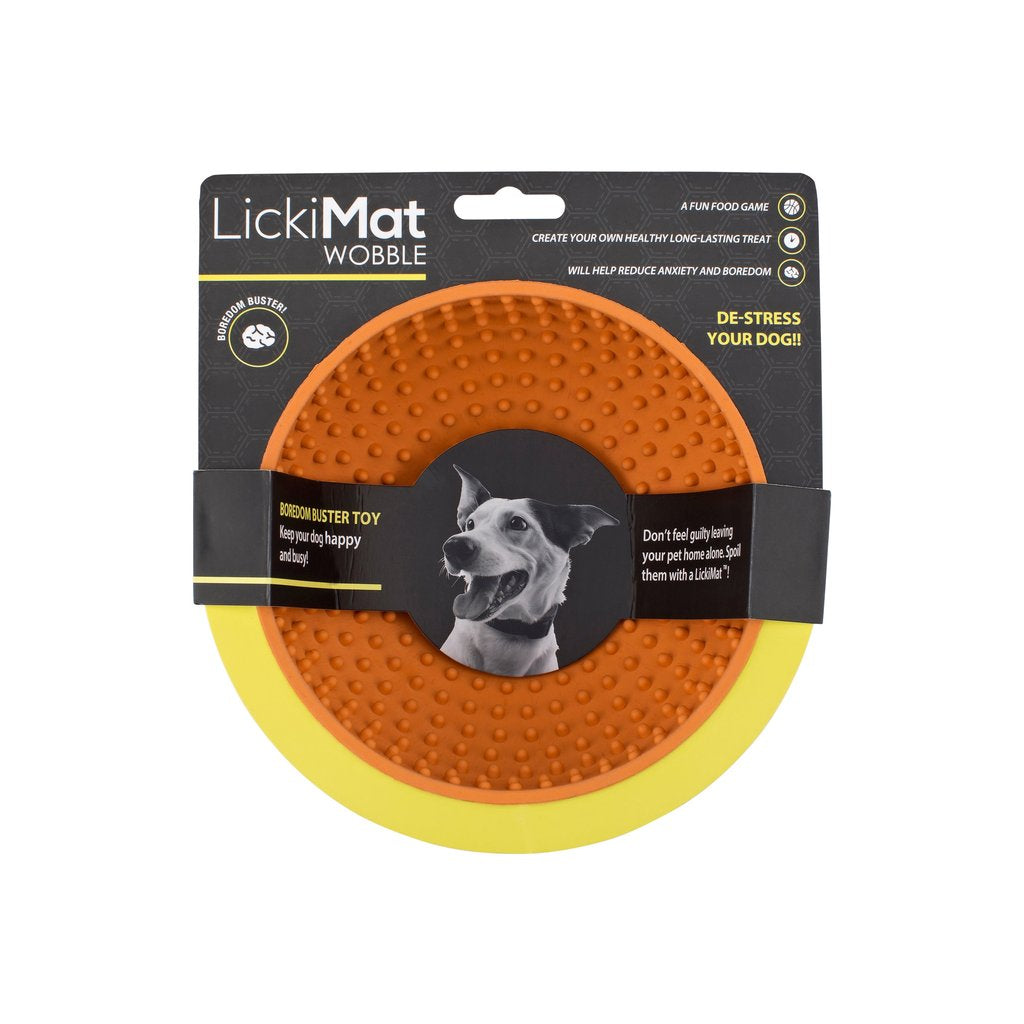 LickiMat Wobble Orange, Retail Package - LickiMat Australia