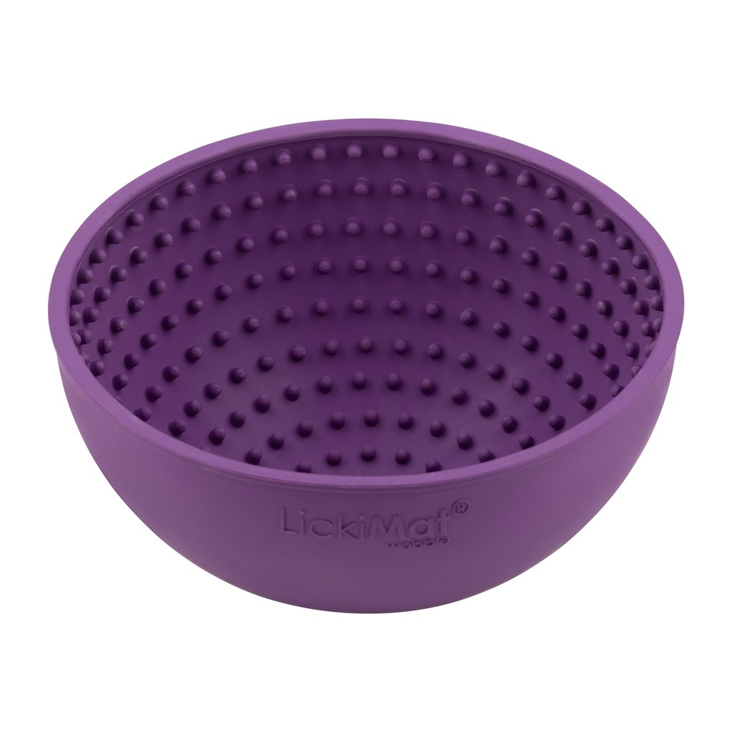 LickiMat Wobble Purple, Top View - LickiMat Australia