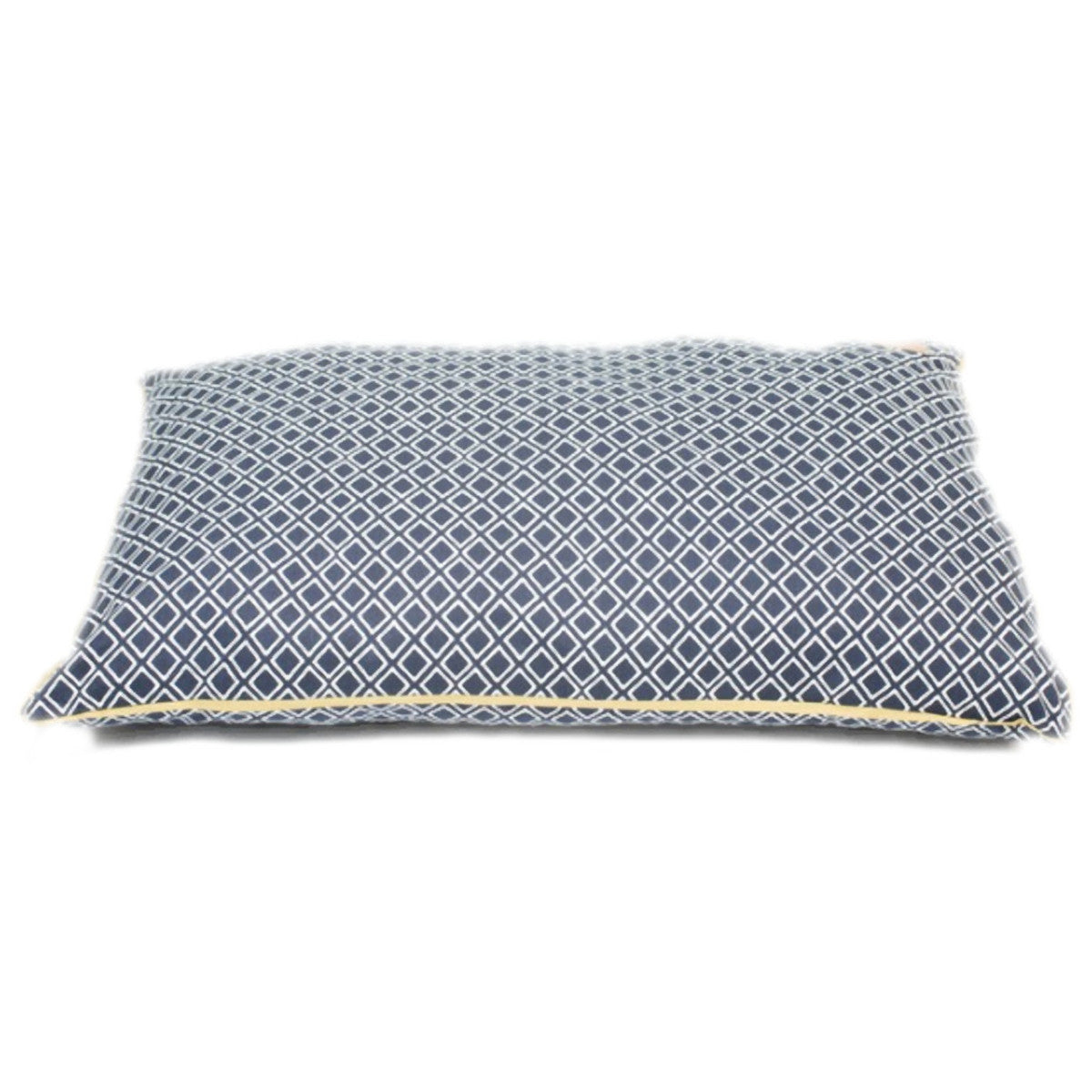 Mog & Bone Designer Futon Dog Bed, Navy Ikat Print