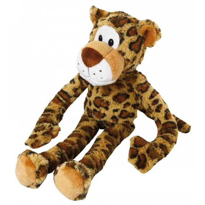Multipet Swinging Safari Leopard Plush Dog Toy.