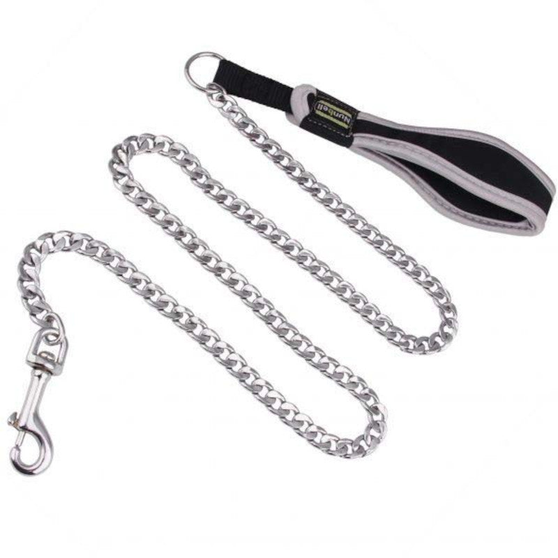 NunBell Chain Dog Lead Black 130cm