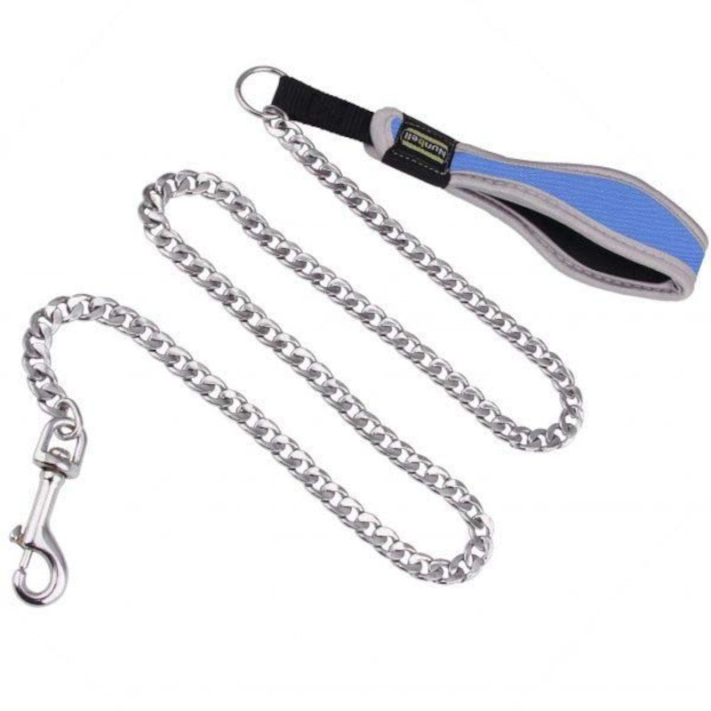 NunBell Chain Dog Lead Blue 130cm