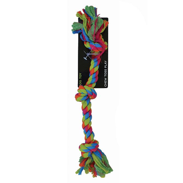 Scream 3-Knot Multicoloured Rope Toy for Dogs.