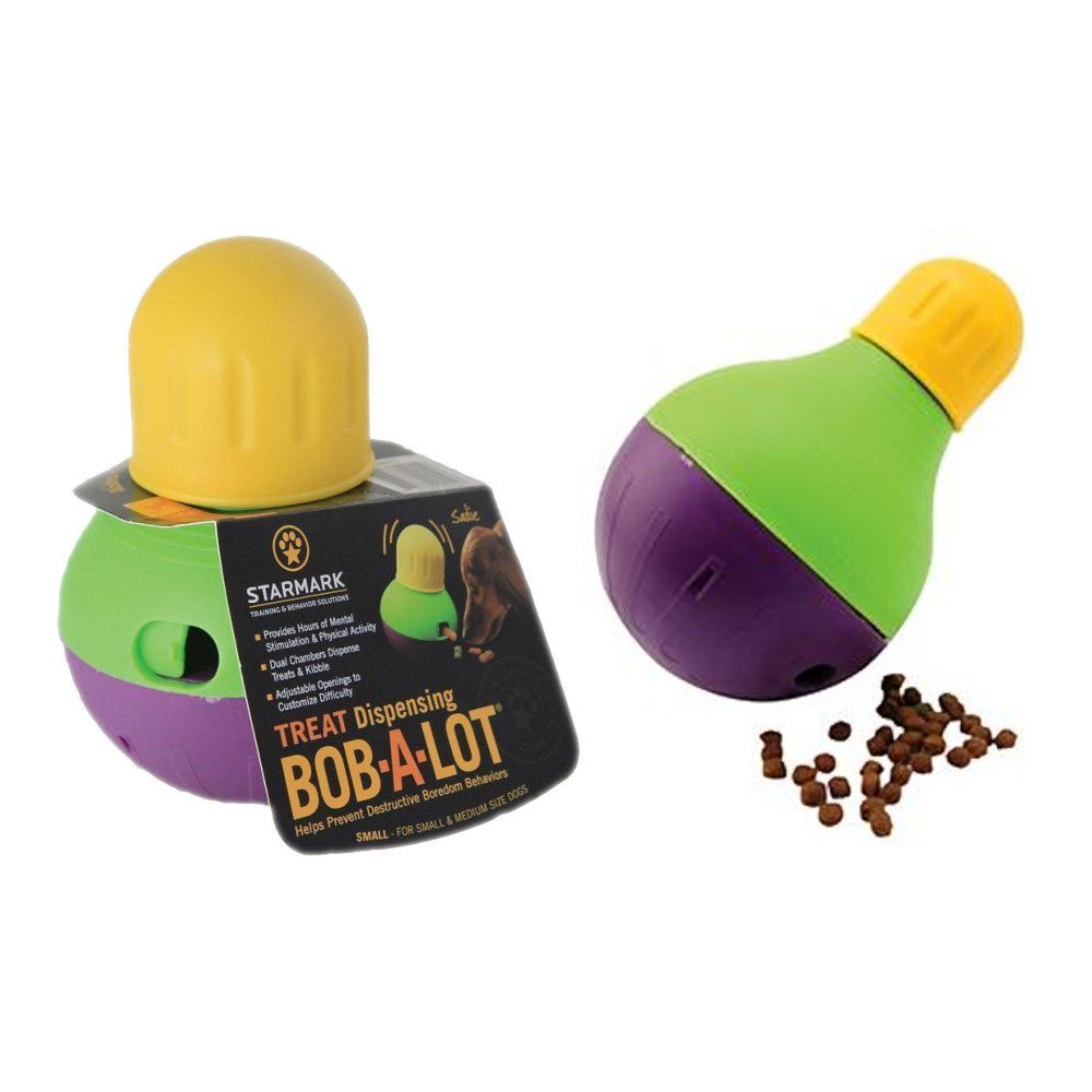 Starmark Bob-A-Lot Interactive Dog Toy, Small