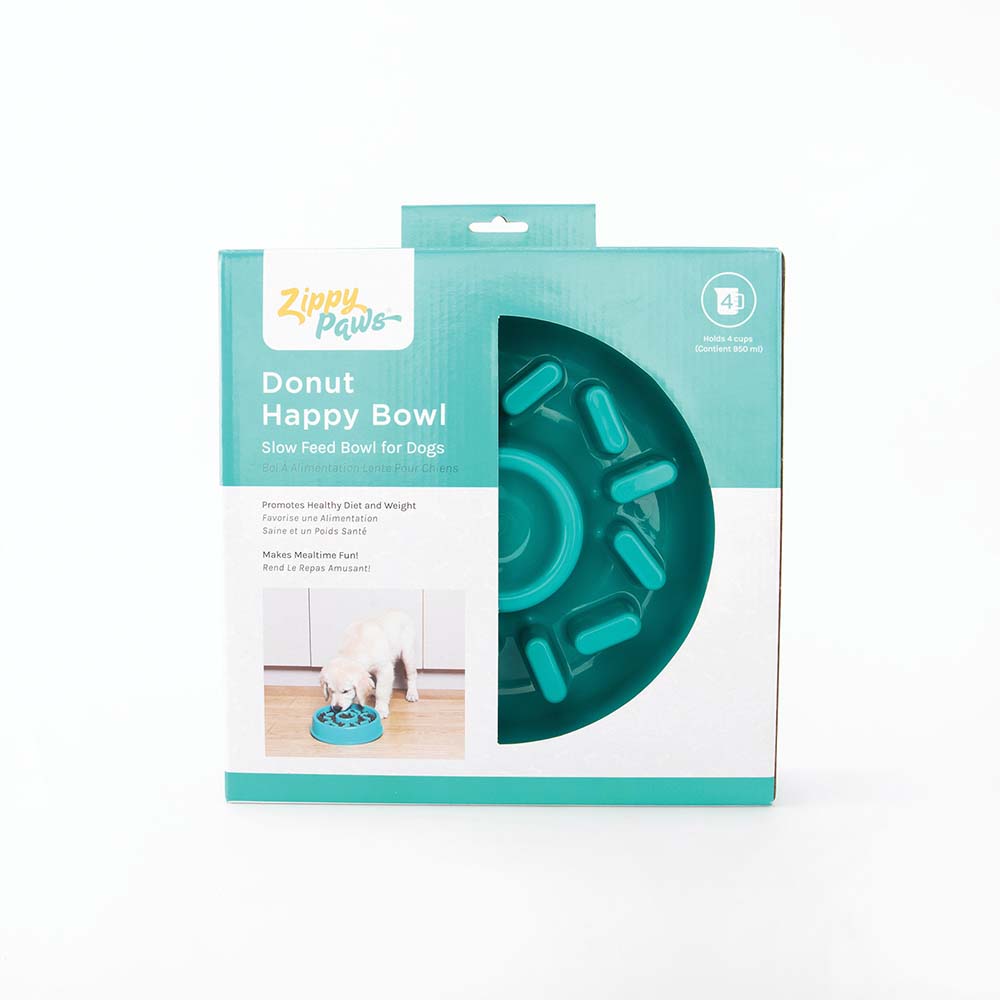 ZippyPaws Happy Bowl Donut Slow Feeder Bowl