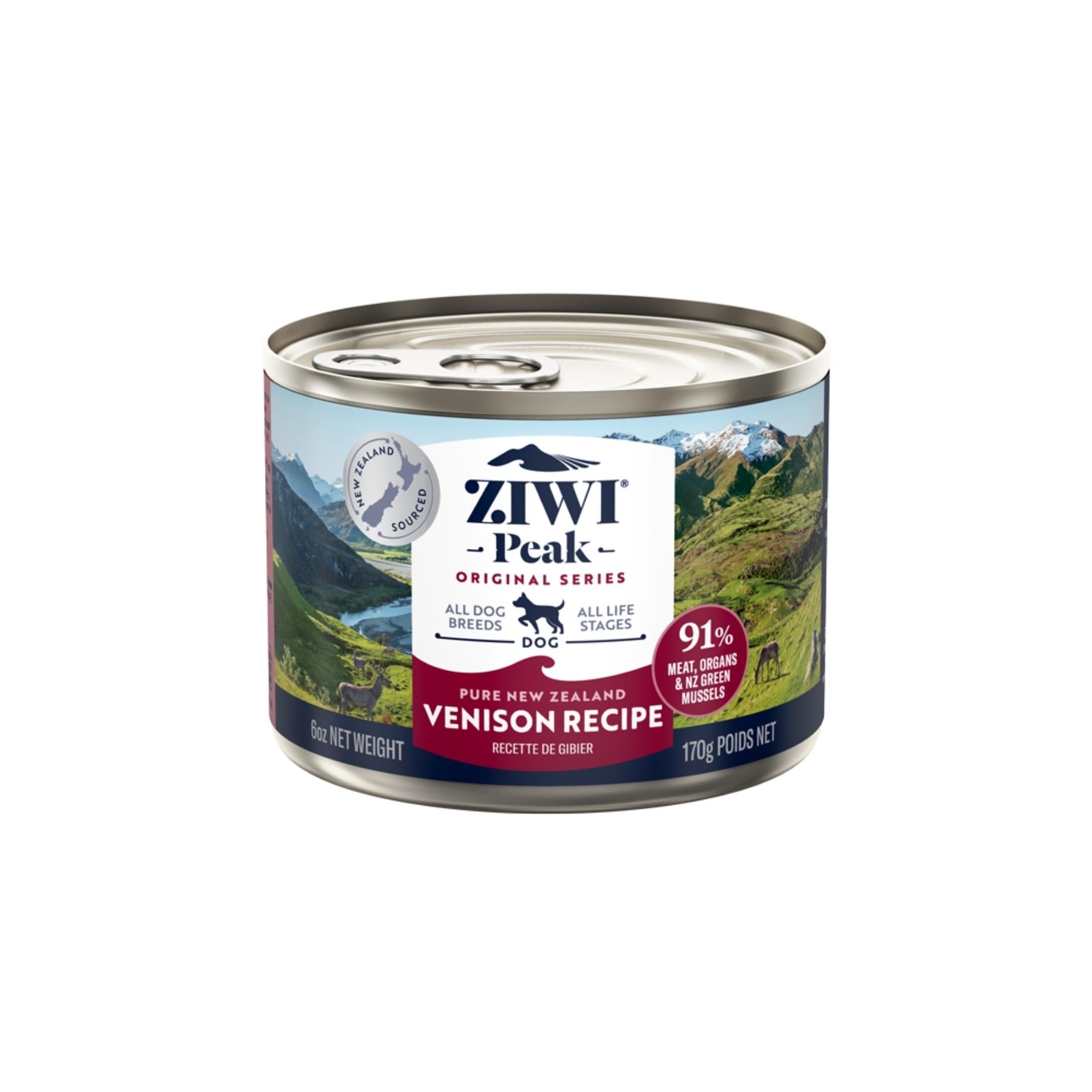 ZIWI Peak Wet Dog Food Venison Recipe 170g Can