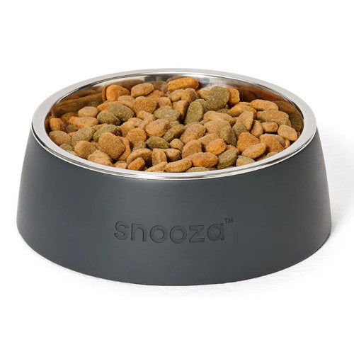 Shop Bowls & Feeders - Snooza Concrete & Stainless Steel Pet Bowl - Charcoal