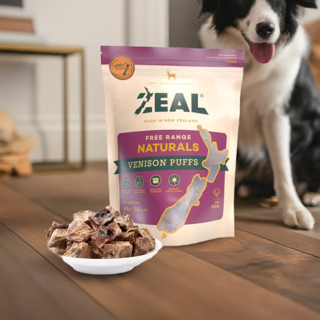 Zeal Venison Puffs Gourmet Dog Treats 85g