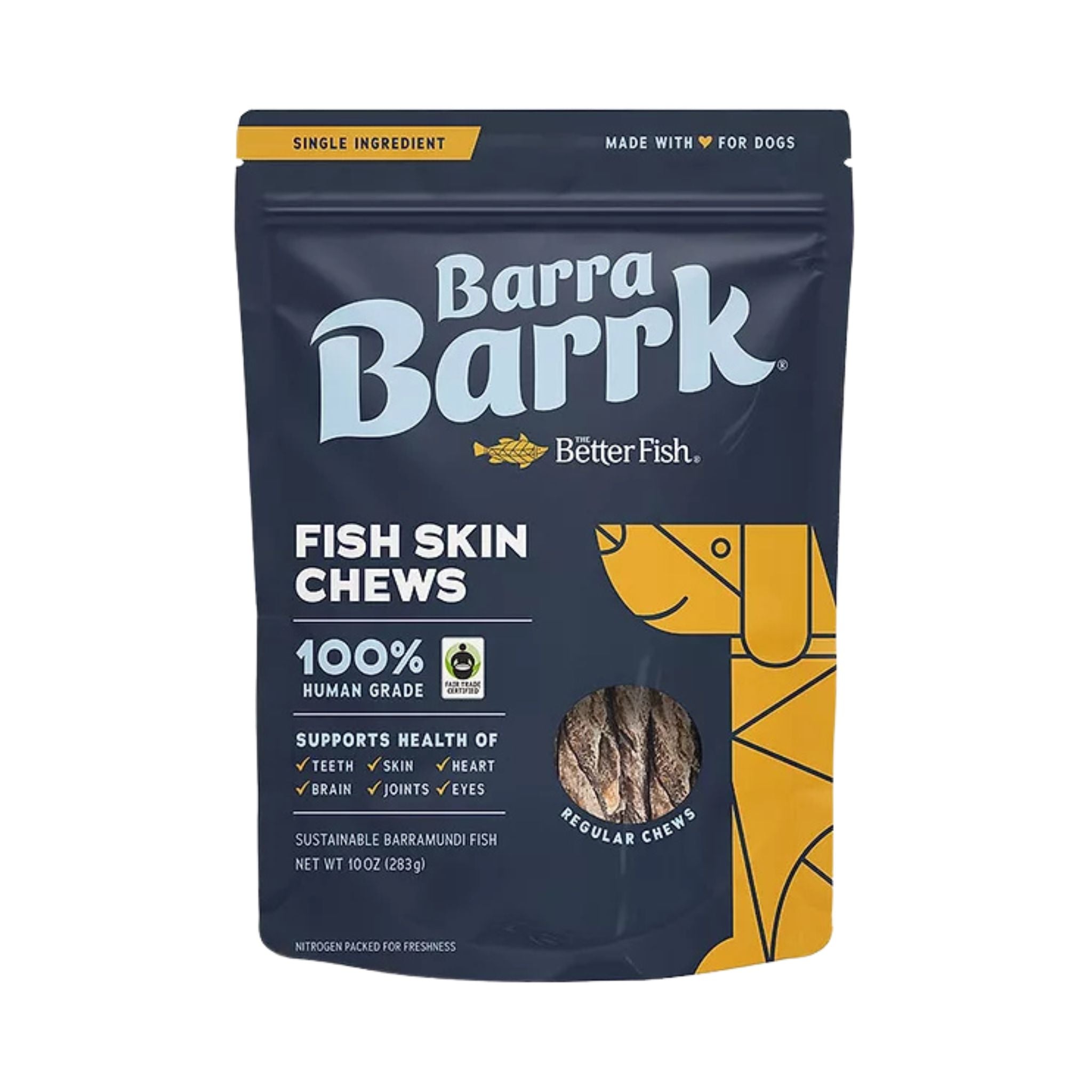 Barra Barrk Fish Skin Chews for Dogs - 283g