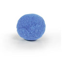 Close-up view of a Battersea light blue ball for cats featuring soft, vibrant fabric, perfect for active playtime.