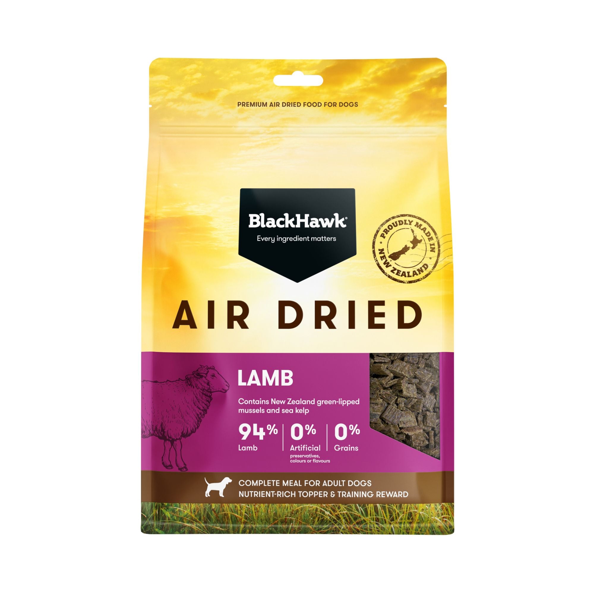 Black Hawk Air-Dried Dog Food Lamb