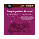 Black Hawk air-dried lamb dog food: New Zealand lamb, green lipped mussels and natural nutrition