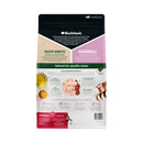 Back of Black Hawk Hairball Cat food packaging featuring ingredient list and nutritional benefits.