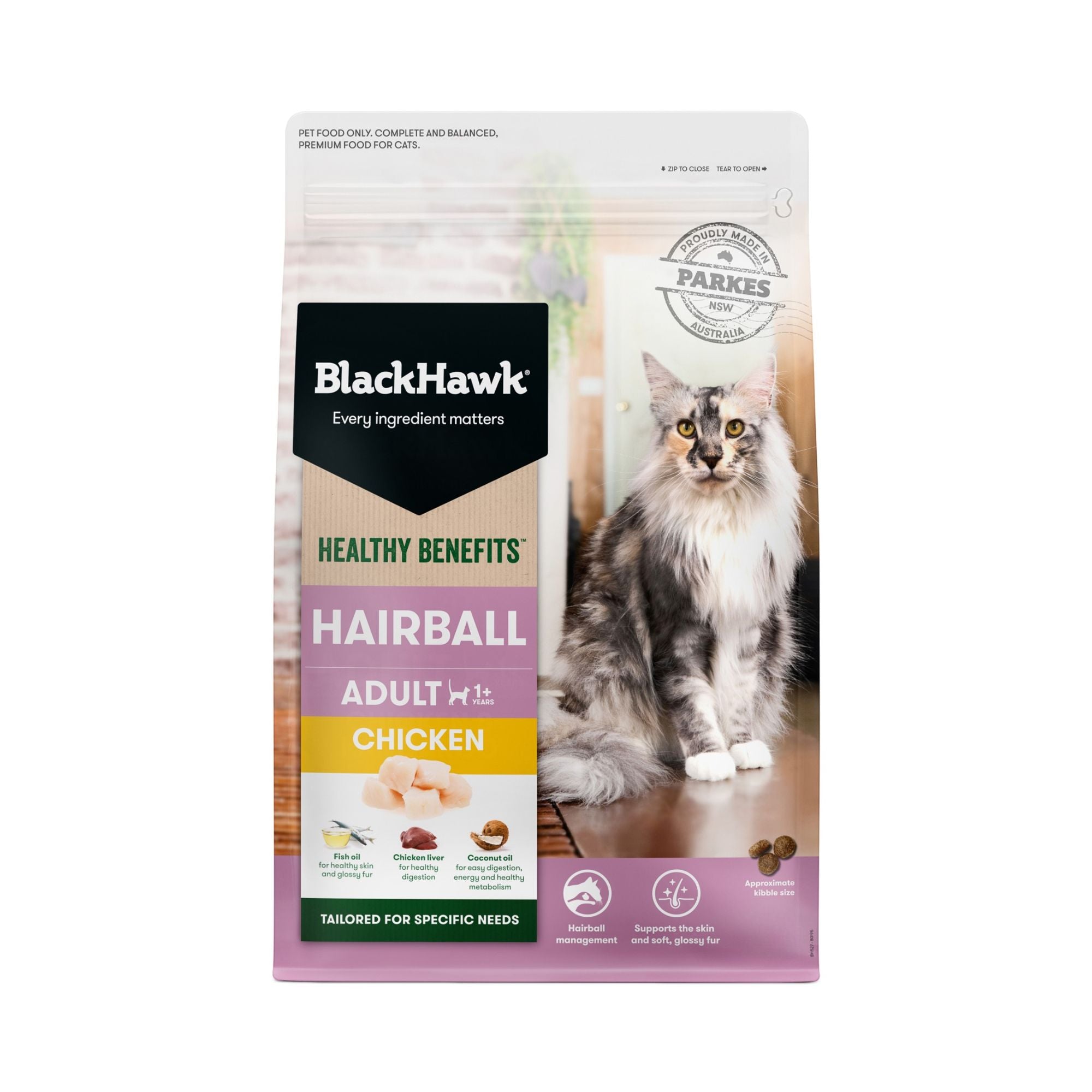 Black Hawk Healthy Benefits Hairball Cat Food