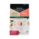 Rear view of Black Hawk Healthy Benefits Indoor Cat food packaging showing full nutritional details and Australian-made logo.