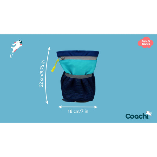 Coachi Pro Train & Treat Bag dimensions 22cm x 18cm.