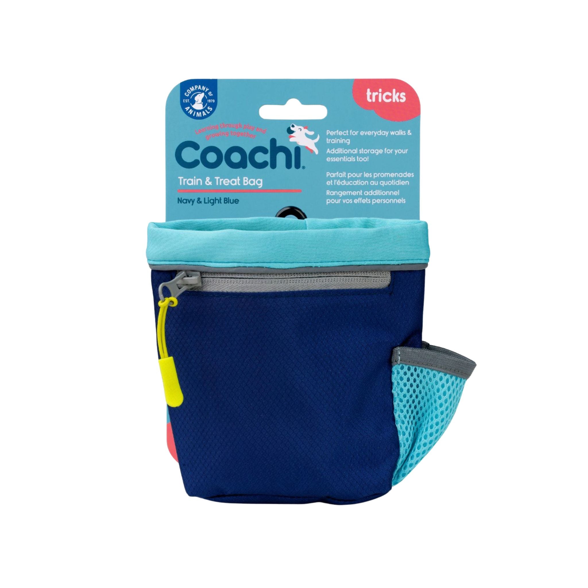 Coachi Train & Treat Bag – Navy & Light Blue