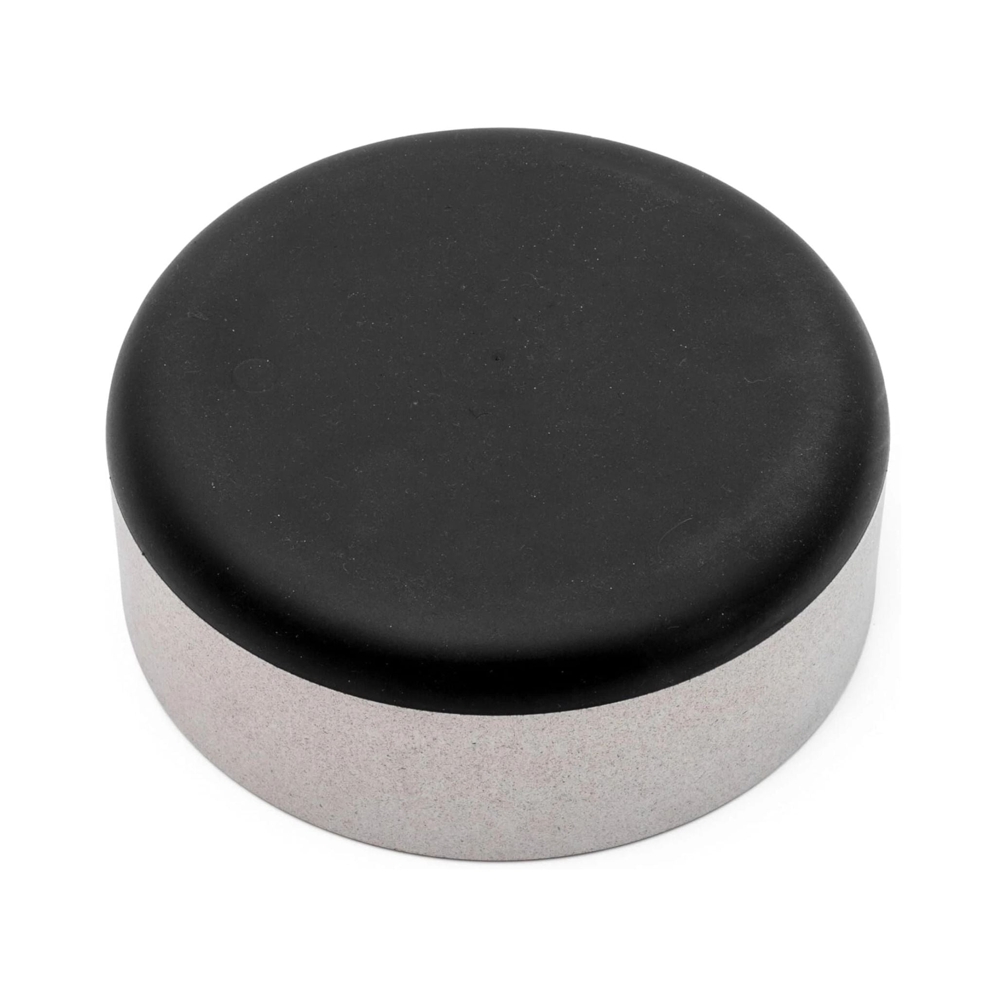 Underside of Fuzzl Titan Bamboo & Rubber Base Dog Bowl showing non-slip rubber grip