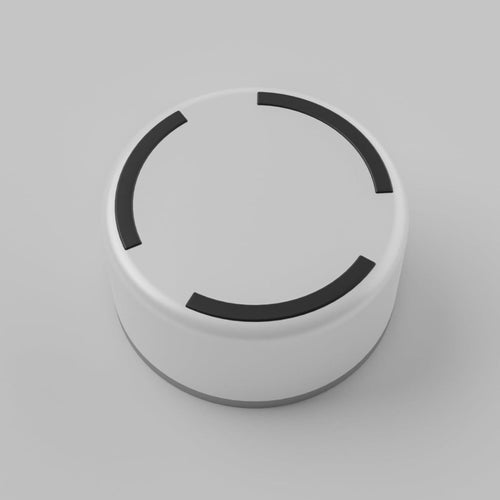 Fuzzl Titan Matt White Thermal Dog Bowl flipped to show ultra grip non-slip rubber base.