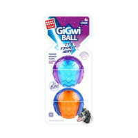 Medium GiGwi Original Ball twin-pack in retail packaging, perfect for interactive fetch and indoor chew sessions.