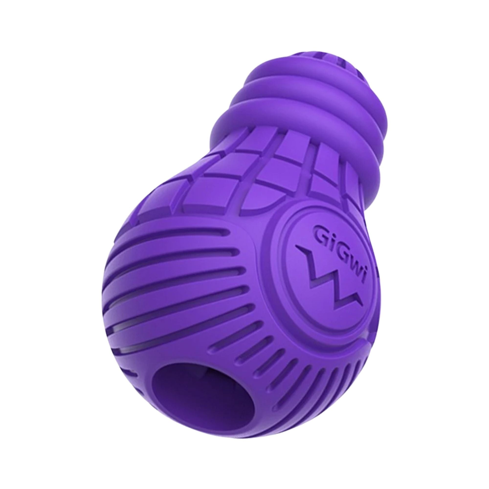 GiGwi Treat Dispensing Bulb Large in purple on a white background