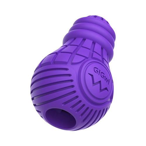 GiGwi Treat Dispensing Bulb Large in purple on a white background