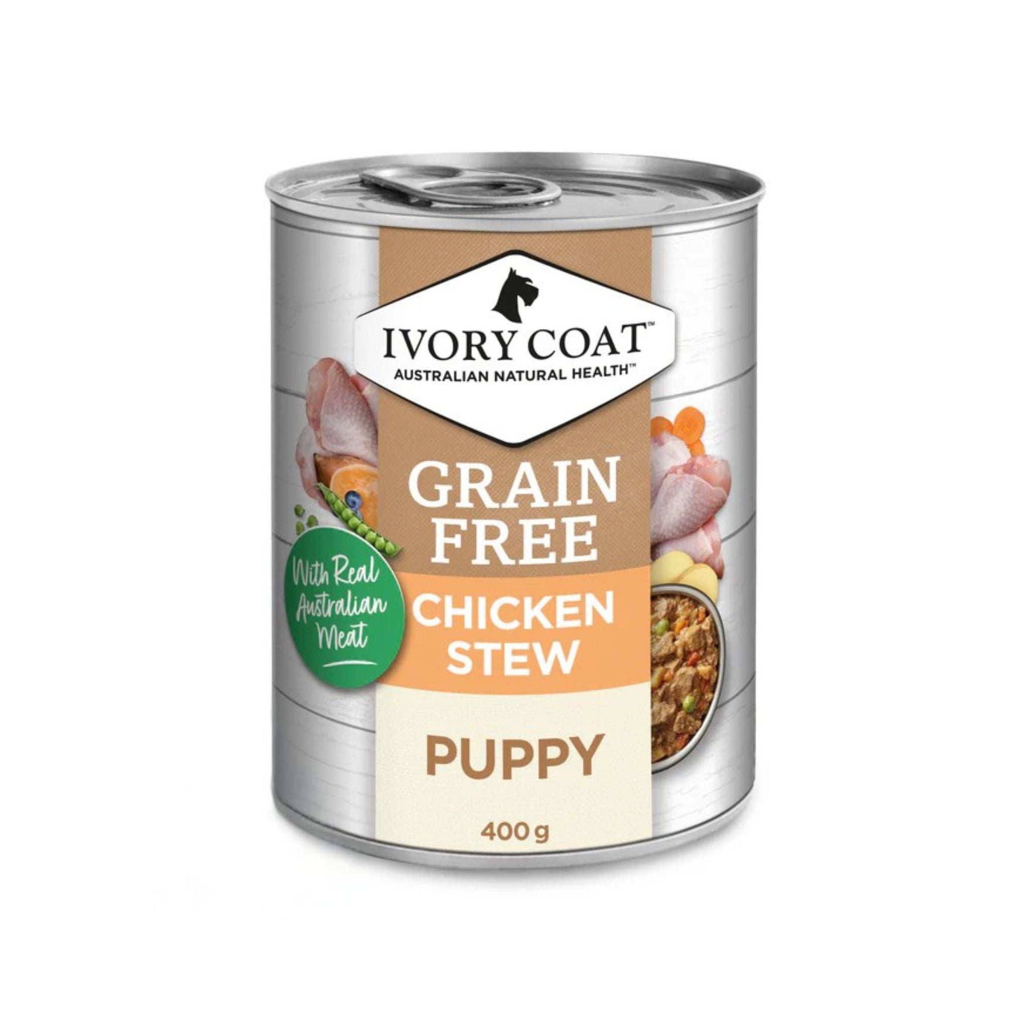 Ivory Coat Grain Free Puppy Wet Dog Food Chicken Stew