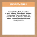 Ingredients list for Ivory Coat Grain Free Chicken Stew Puppy Food on white background