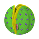 KONG Ballistic Hide 'N Treat plush treat puzzle dog toy in Green
