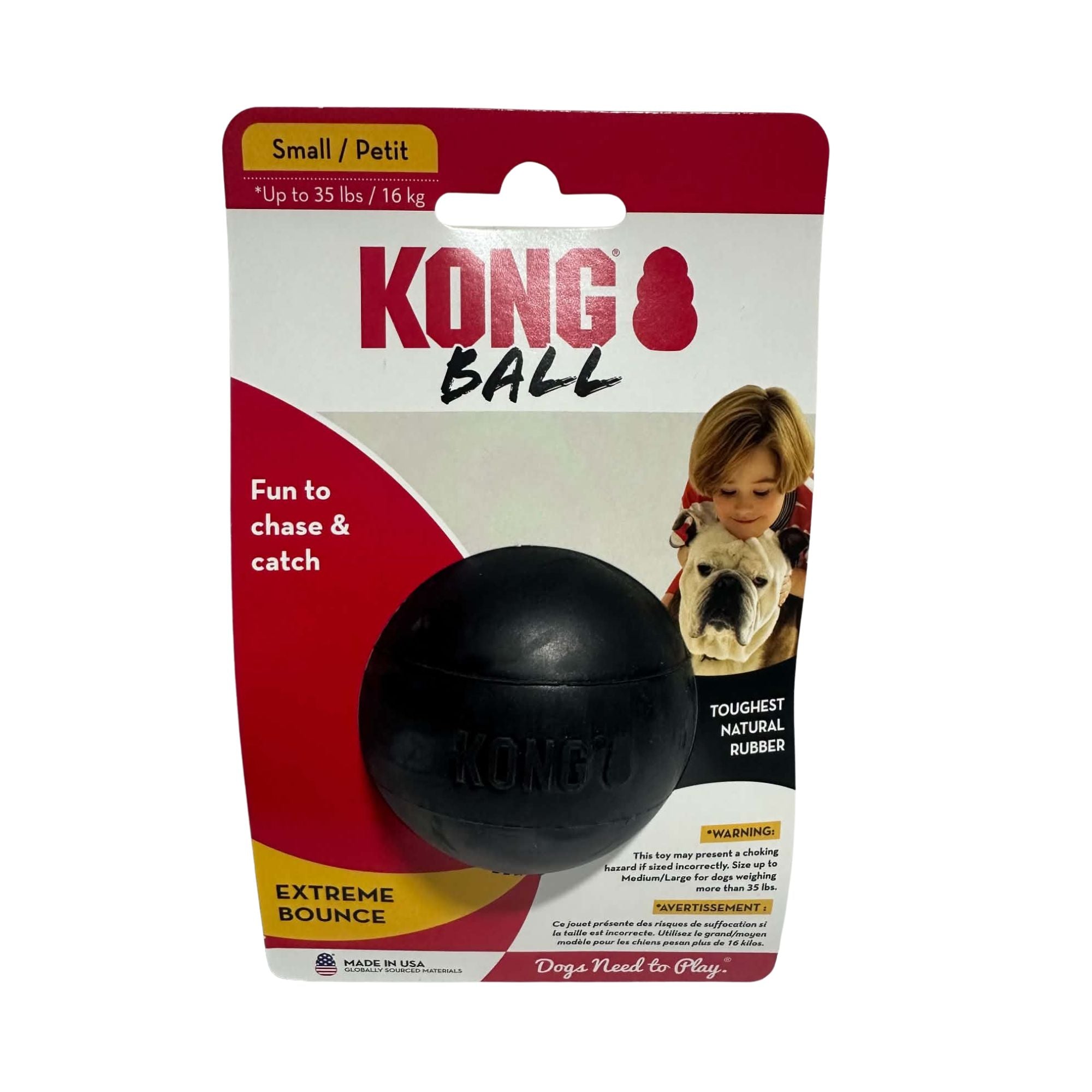 KONG Extreme Ball Small retail packaging.