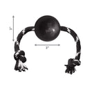 Overall dimensions of a KONG Extreme Ball with Rope displayed in inches.