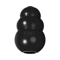 KONG Extreme Black Rubber Chew Toy for dogs. Crated in the USA for Aggressive chewers.